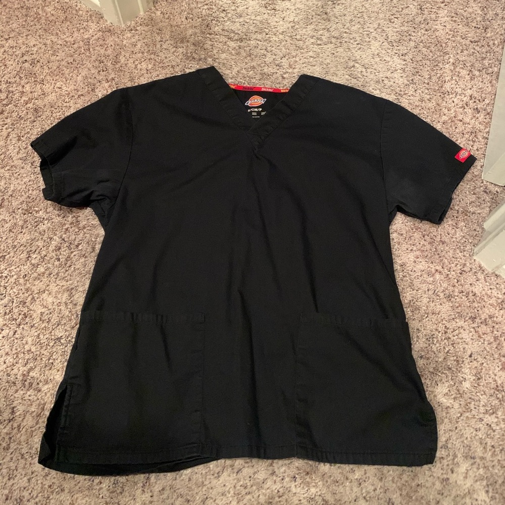Dickies Black Scrub Top